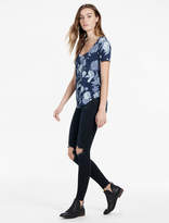 Thumbnail for your product : Lucky Brand Floral Print Scoop Neck Tee