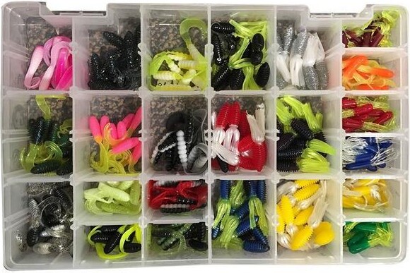 Big Bite Baits Panfish Plastics Kit 266 pc