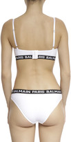 Thumbnail for your product : Balmain Cotton Jersey Elastic Band Bikini Briefs