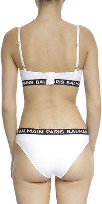 Balmain Cotton Jersey Elastic Band Bikini Briefs
