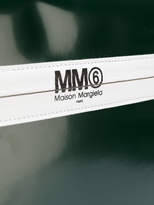 Thumbnail for your product : MM6 MAISON MARGIELA logo strap flat clutch