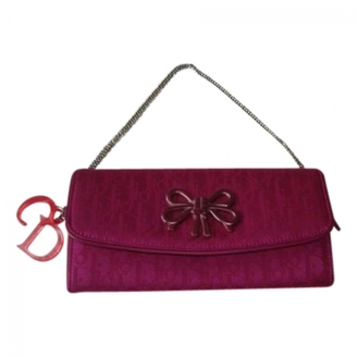 Christian Dior Pink Cloth Clutch bag