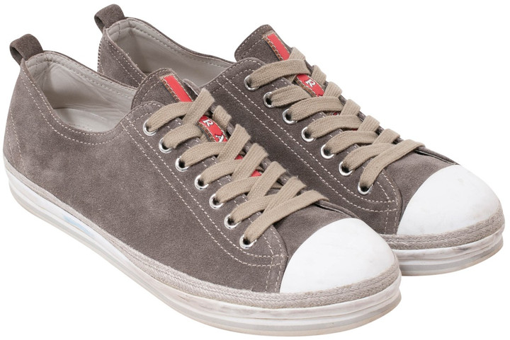 grey prada trainers