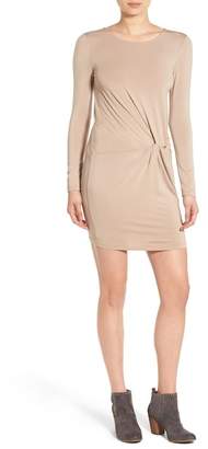 Everly Knotted Long Sleeve Body-Con Dress