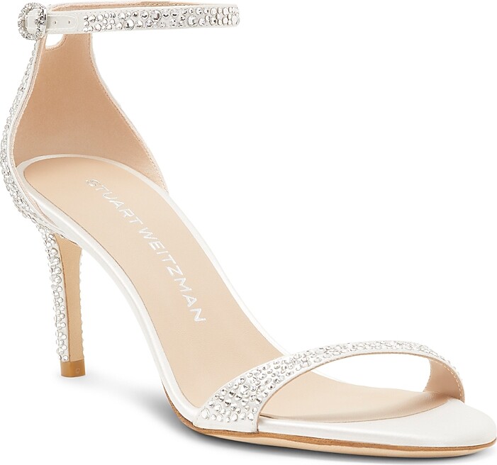 Stuart Weitzman Women's Nudist Shine 75 Sandals