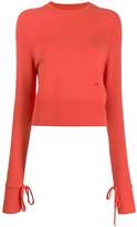 Thumbnail for your product : Victoria Beckham cropped crew-neck jumper