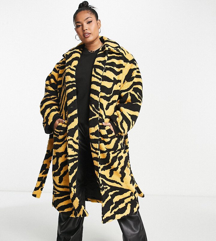 Tiger Print Coat | ShopStyle