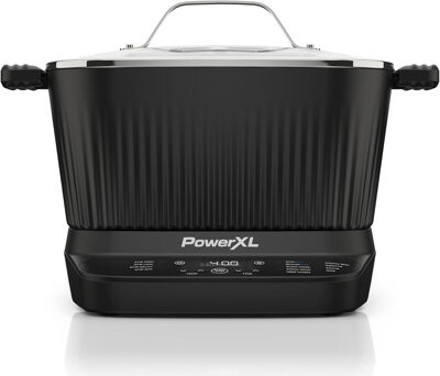 PowerXL STIRMAX 7.5 Quart Digital Multi-Cooker, 9 in 1 programable presets to Sauté, Sear, and Brown Food