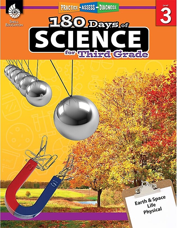 Shell Education 180 Days of Science for Third Grade Book (51409)