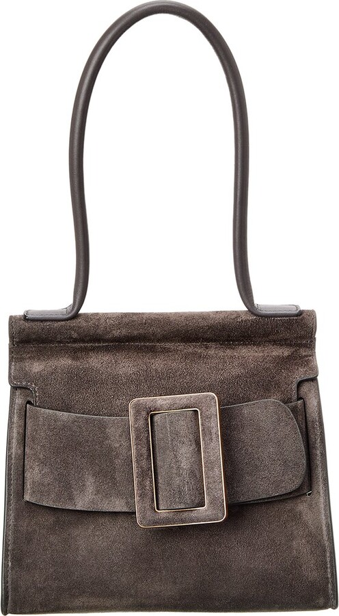 Boyy Buckle-detail Pochette Shoulder Bag in Gray