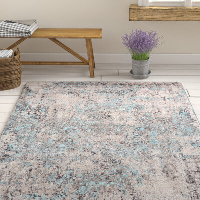 Ophelia & Co. Rummond Abstract Gray Area Rug