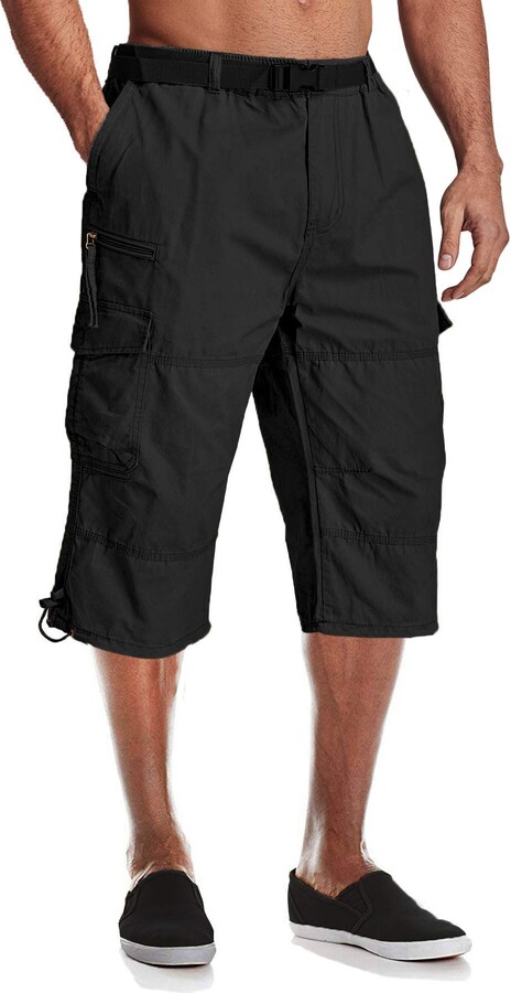 men's 3 quarter shorts