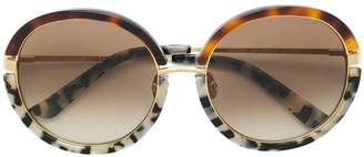 Calvin Klein round tortoisehell sunglasses