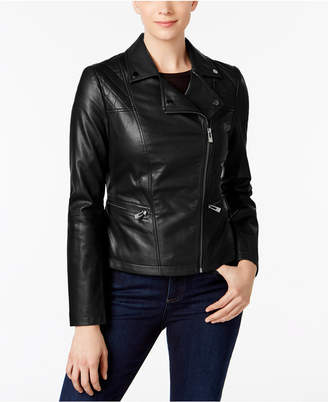 INC International Concepts Faux-Leather Moto Jacket, Created for Macy's