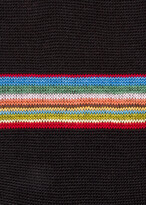 Thumbnail for your product : Paul Smith Men's Black Multi-Coloured Block Stripe Socks