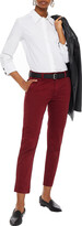 Thumbnail for your product : Current/Elliott The Confident Cropped Stretch-cotton Slim-leg Pants