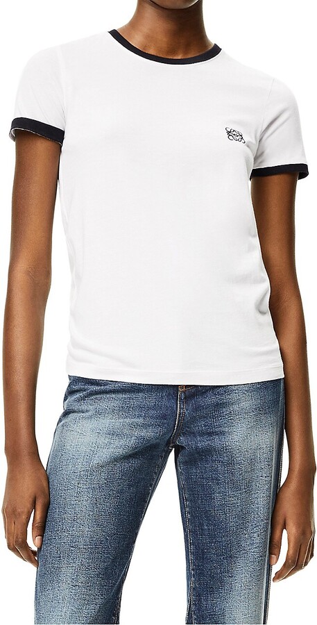 Loewe White Women's T-shirts | Shop the world's largest collection 
