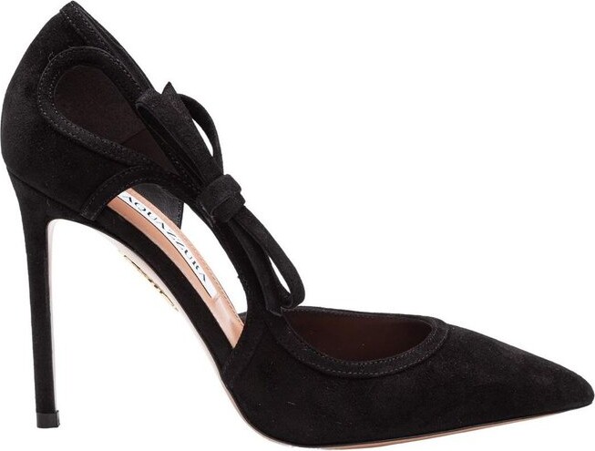 Aquazzura Cherry Pointed-Toe Glittered Pumps ShopStyle Closed