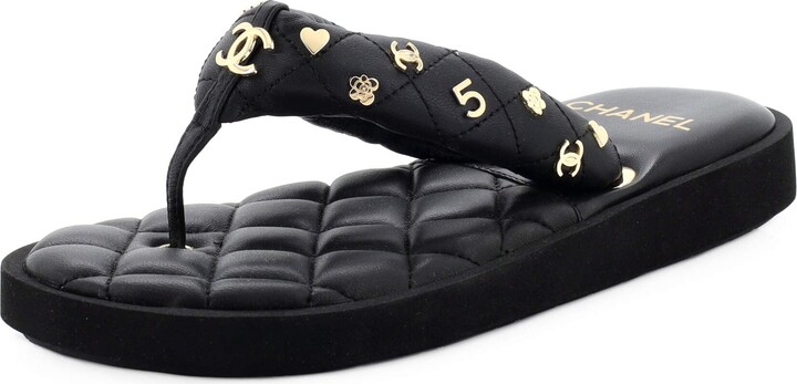 Chanel Women's Black Sandals