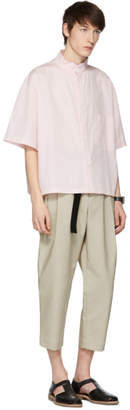Hed Mayner Pink Short Sleeve Pocket Shirt