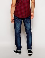 Thumbnail for your product : Diesel Jeans Belther Slim Fit 833W Stretch Mid Distress Wash