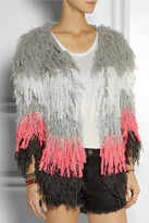 Thumbnail for your product : Finds + CeliaB Tina fringed crochet-knit jacket