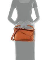 Thumbnail for your product : Loewe Puzzle Whipstitch Leather Satchel Bag, Tan