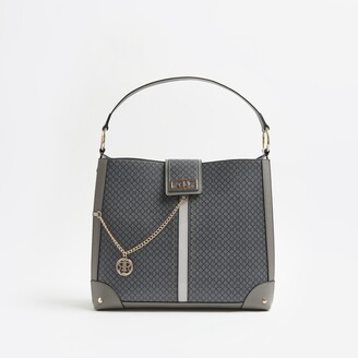 river island grey purse