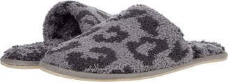 Barefoot Dreams Cozychic Barefoot In The Wild Slippers (Graphite/Carbon) Women's Shoes