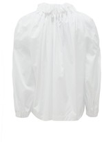 Thumbnail for your product : Comme des Garçons Comme des Garçons Ruched Cotton Blouse - White