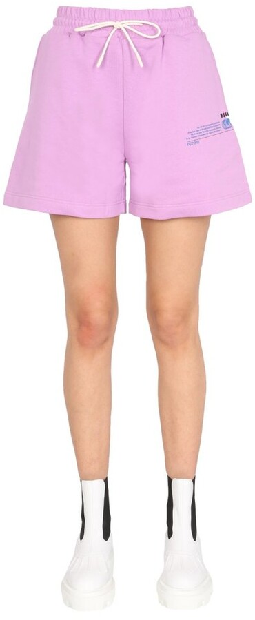 MSGM Short in White Womens Shorts MSGM Shorts Pink - Save 8% 