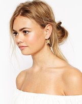 Thumbnail for your product : ASOS Big Flower Swing Earrings