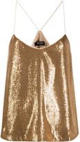 Thumbnail for your product : Twin-Set Sequined Racer-Back Top
