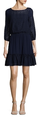 Shoshanna Embroidery Short Dress