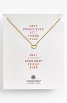 Thumbnail for your product : Dogeared 'Reminder - Best Friend Ever' Boxed Heart Pendant Necklace