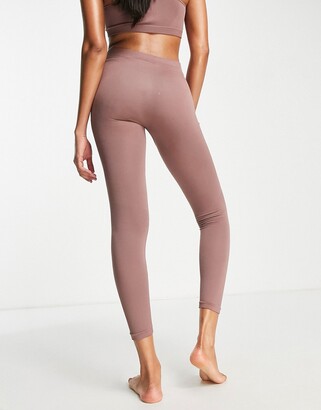 Weekday Celestia yoga seamless leggings in mocha - ShopStyle