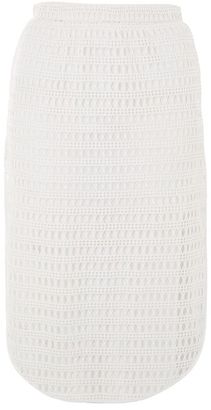 Topshop Lace midi skirt cover up