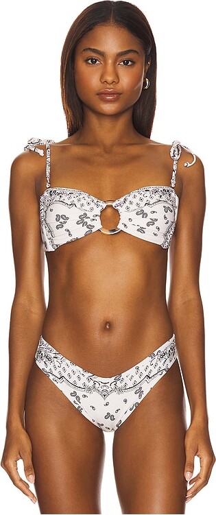 Montce Swim Tori Ties Bandeau Bikini Top