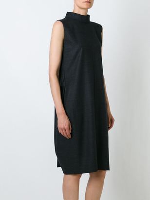 Maison Margiela high neck shift dress - women - Silk/Polyamide/Spandex/Elastane/Virgin Wool - 42