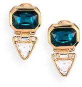 Thumbnail for your product : Kenneth Jay Lane Triangle Deco Drop Clip-On Earrings