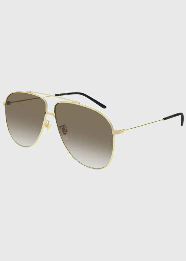 Gucci Gradient Aviator Sunglasses - ShopStyle