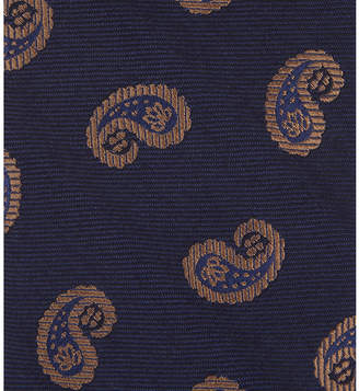 Eton Paisley wool-silk tie