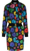 Moschino Floral-Print Silk-Satin Twill Dress
