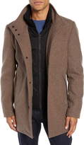 Thumbnail for your product : Vince Camuto Classic Wool Blend Car Coat with Inset Bib
