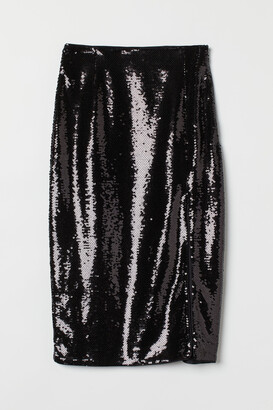 H&M Sequined pencil skirt