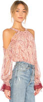 Thumbnail for your product : BCBGMAXAZRIA Sessilee Long Sleeve Cold Shoulder Top