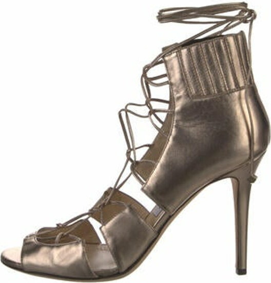 Jimmy Choo Leather Gladiator Sandals - ShopStyle