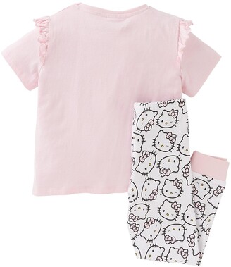 Hello Kitty GirlsLove Short Sleeve Pyjamas - Pink