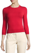 Thumbnail for your product : Michael Kors Collection 3/4-Sleeve Crewneck Sweater
