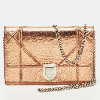 Christian Dior Medium Microcannage Diorama Flap Bag - Metallic Crossbody  Bags, Handbags - CHR369028